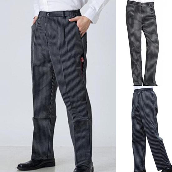 Uniforms Pants Straight Loose Waiter Casual Chef Pants for Work
