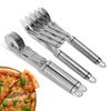 3/5/7-rädriger Gebäckschneider mit Griff Edelstahl DoppelSchneider Verstellbarer PizzaSchneider KeksTeiler Teigschneider Rolle