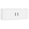 Meuble TV - Maison Exclusive - Ensemble mural 3 pcs - Blanc - Bois d'ingénierie