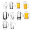 Creative Wine Glass Multiple Capacity Beer Glasses Luxury Wheat Beer Glass with Handle Elegant Water Bottle Juice Beverage Cups