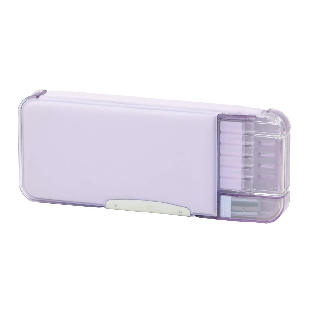 

Sonic Pencil Case Ukasapo Pen Holder Slim Type Pencil Check at a Glance Фиолетовый Двусторонний FD-6627-V