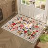 Premium Floral Bedroom Runner Rug, Soft Machine Washable Kitchen Mat - Non-Slip Indoor Doormat for Entryway, Laundry, Bathroom, Kitchen & Living Room