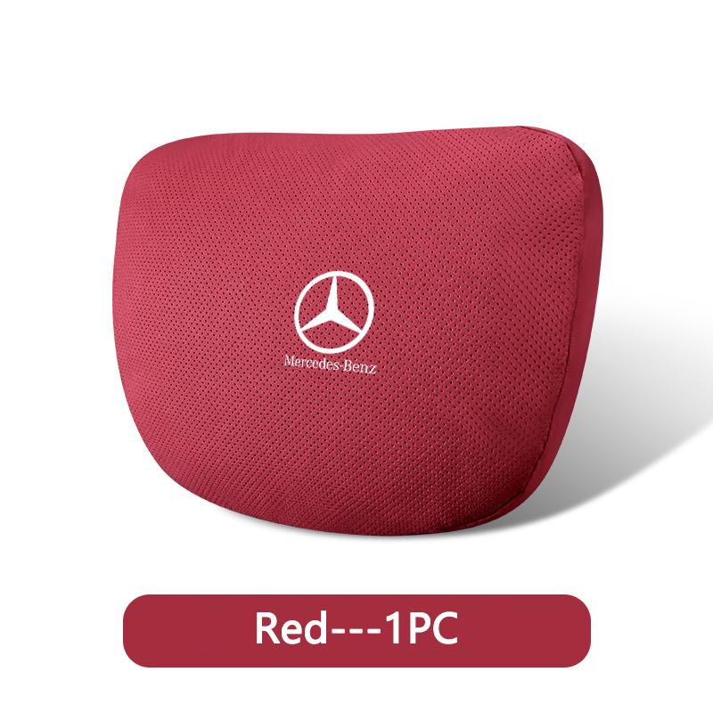ILY2   Car Headrest Comfort Adjustable Breathable Pillow Protector Neck For Mercedes Benz CLK GLC W212 C200 C300 W203 W205 W169 W176