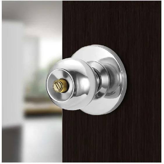 Stainless Steel round Ball Door Knobs Passage Entrance Lock Handle for Bedrooms Living Rooms Hardware Accessories