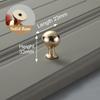 KAK Zinc Alloy Bright Gold Cabinet Pulls Light Luxury Stylish Kitchen Handles for Furniture Drawer Knobs Cabinet Hardware