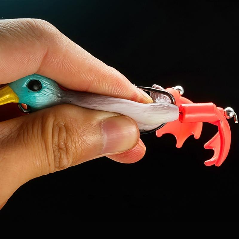 Doppelpropeller Schwimmende Ente Angelköder Haken Ente Oberflächenköder Schwimmköder Künstliche Plätschernde Spritzende Füße