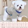 Pet Spring Striped Short Sleeve Cat T-shirt Teddy Two Leg Top Sunscreen Vest Puppy Clothes Dog Clothes for Small Dogs