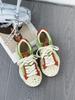 Leather trendy shoes shell head thick sole casual niche splashing ink dissolving board shoes women's spring new models