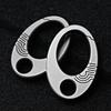 2pack Stainless Steel Carabiner Key Hanging Buckles Travel Carabiner Outdoor Key for Campers