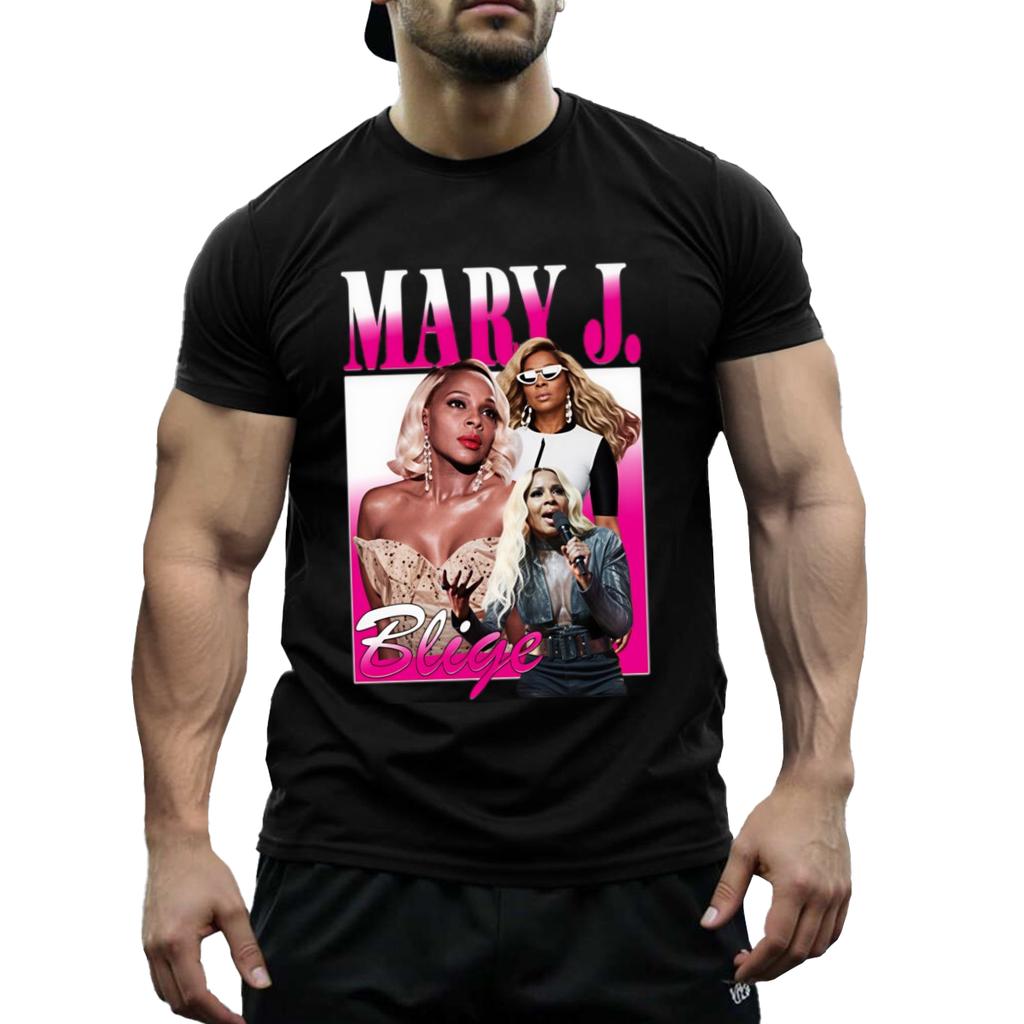 Mary J Blige MJB Bootleg T-Shirt Short Sleeve