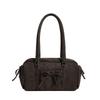 Stylish and Casual Single-shoulder Bag for Women, Simple and Fashionable Bow Hand-held Boston Bag