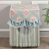 Lace Embroidered Toilet Washing Machine Cover Home Decoration Toilet Cover Detachable Machine Cover  Washing Machine Cabinet