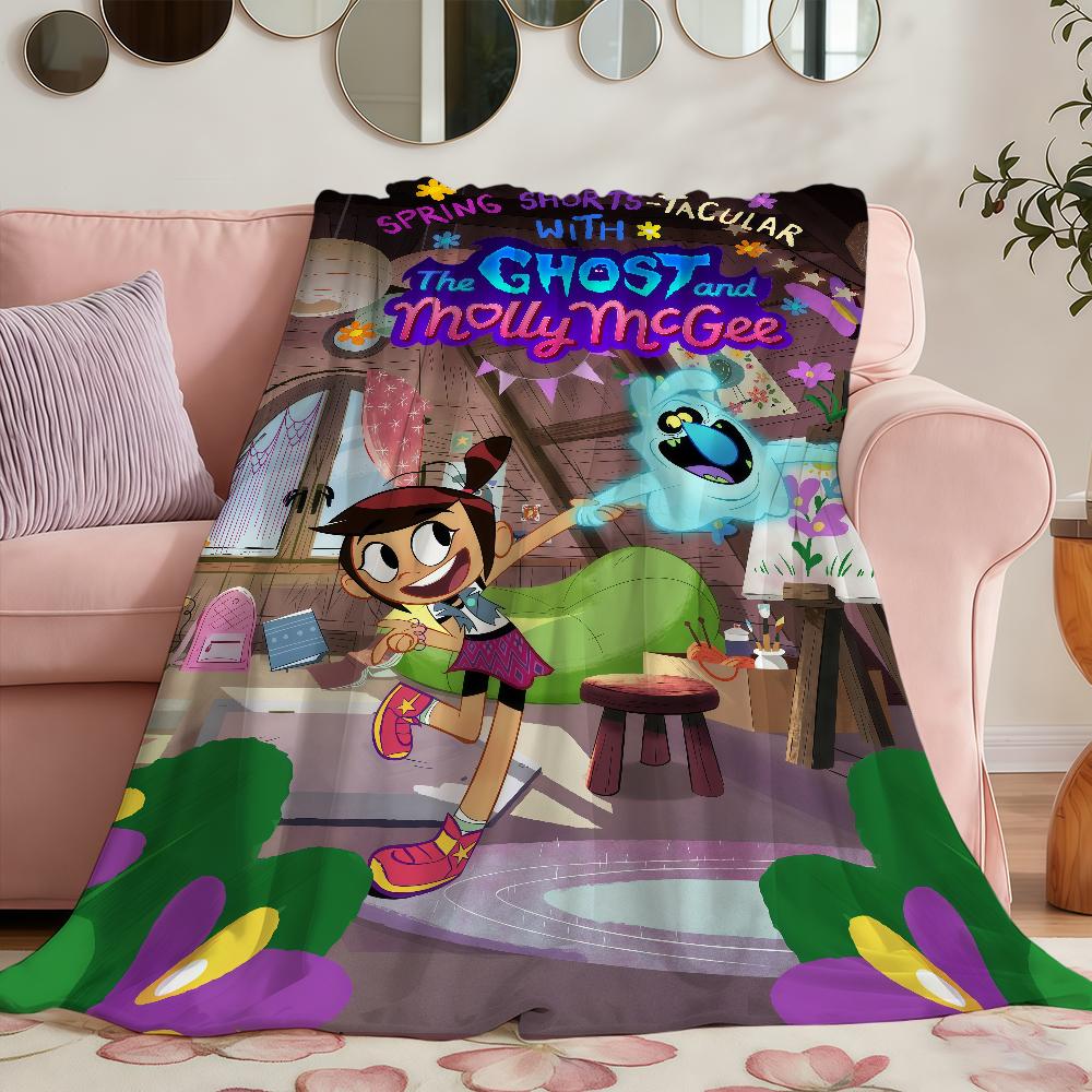The G-GhostS-ES And M-MollyS M-McGeeS Blanket Soft Warm Furry Throw Super Kids Toys Bed Sofa Car Cradle