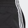 Adidas Originals Trefoil Logo Print Side Stripe Elastic High-Waisted Sport Shorts Women Bottoms Black IB7426