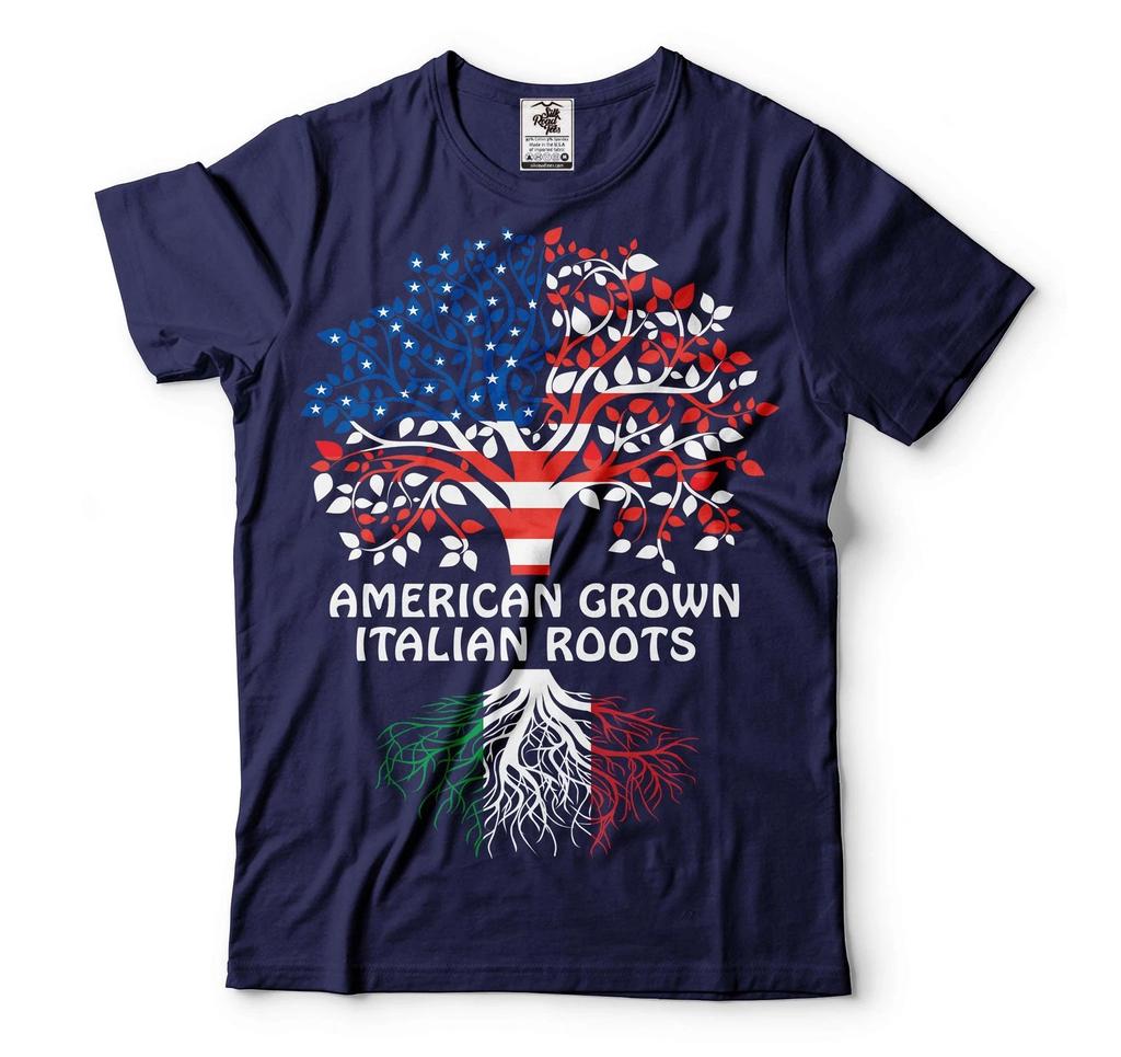 American Grown Italian Roots Shirt Italian American Gifts Italy Flag Shirt Harajuku Graphic T Shirts Oversized T Shirt