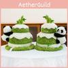 Panda Plush Toy With Double Layer Cake Design For Kids And Gift Giving