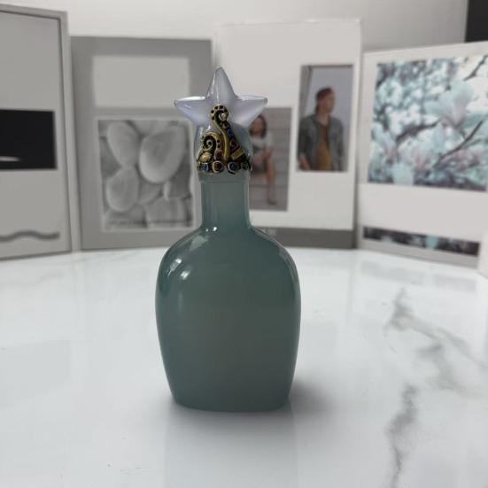 Vintage Decorative Bottle Ornament Resin Star Theme Vase Table Centerpiece Bedroom Living Room Dining Table Bookshelf Desktop Decoration
