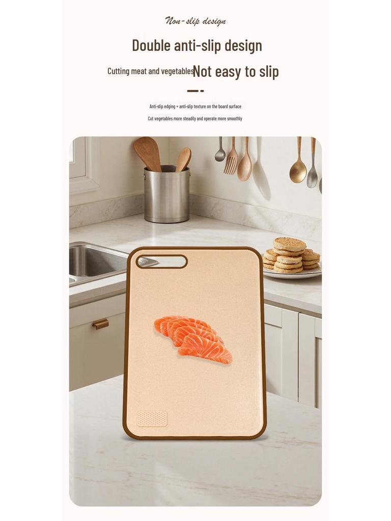 Antibacterial Anti-mildew Wheat Straw Cutting Board - Kitchen & Dormitory Essential for Fruits & Vegetables