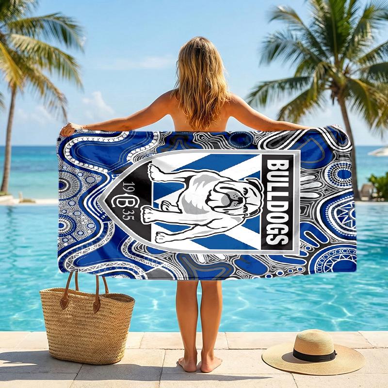 Western Bulldogs Fashion Beach Towel: Ideal for Summer Adventures Soft, absorbent and quick drying suitable for swimming and bathing