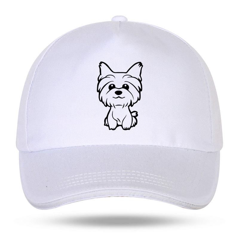 New Unisex Women Yorkie Yorkshire Terrier Doggy Cute Fun Dog Baseball Caps for Hip Hop Cotton Trucker Cap Bone Dad Hats