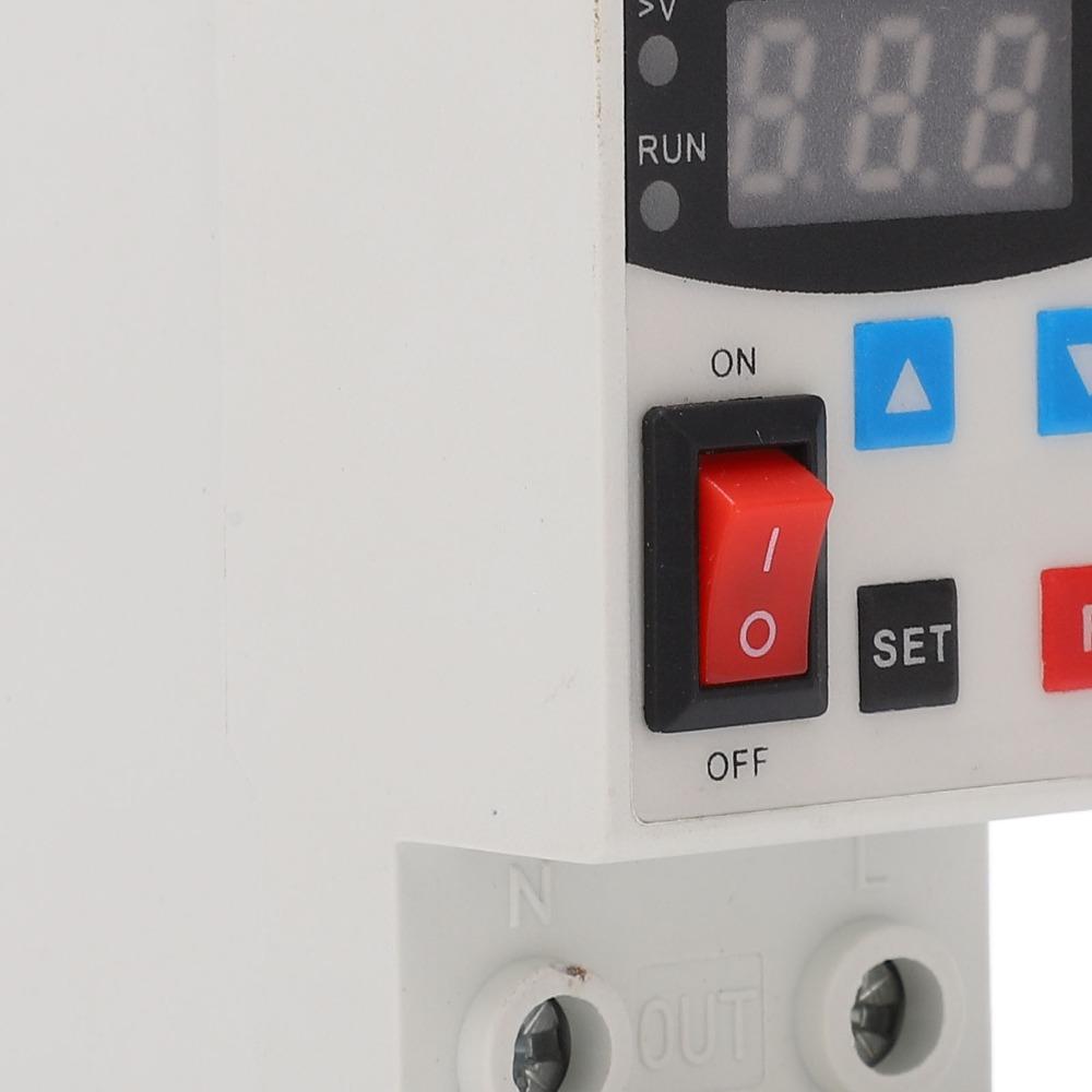 Adjustable Auto Reset Over Under Voltage Protector 240-300V 40A Digital Display Current Protector Circuit Protection