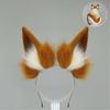 Plush Cats Ears Hairband Furry Tail for CoserAnime Fans and Role Play Enthusiasts Photo Props