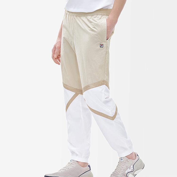 Fila Athletics Color Block Sports Casual Woven Pants Men Pants Comfortable-Gray A11M213805F-BG
