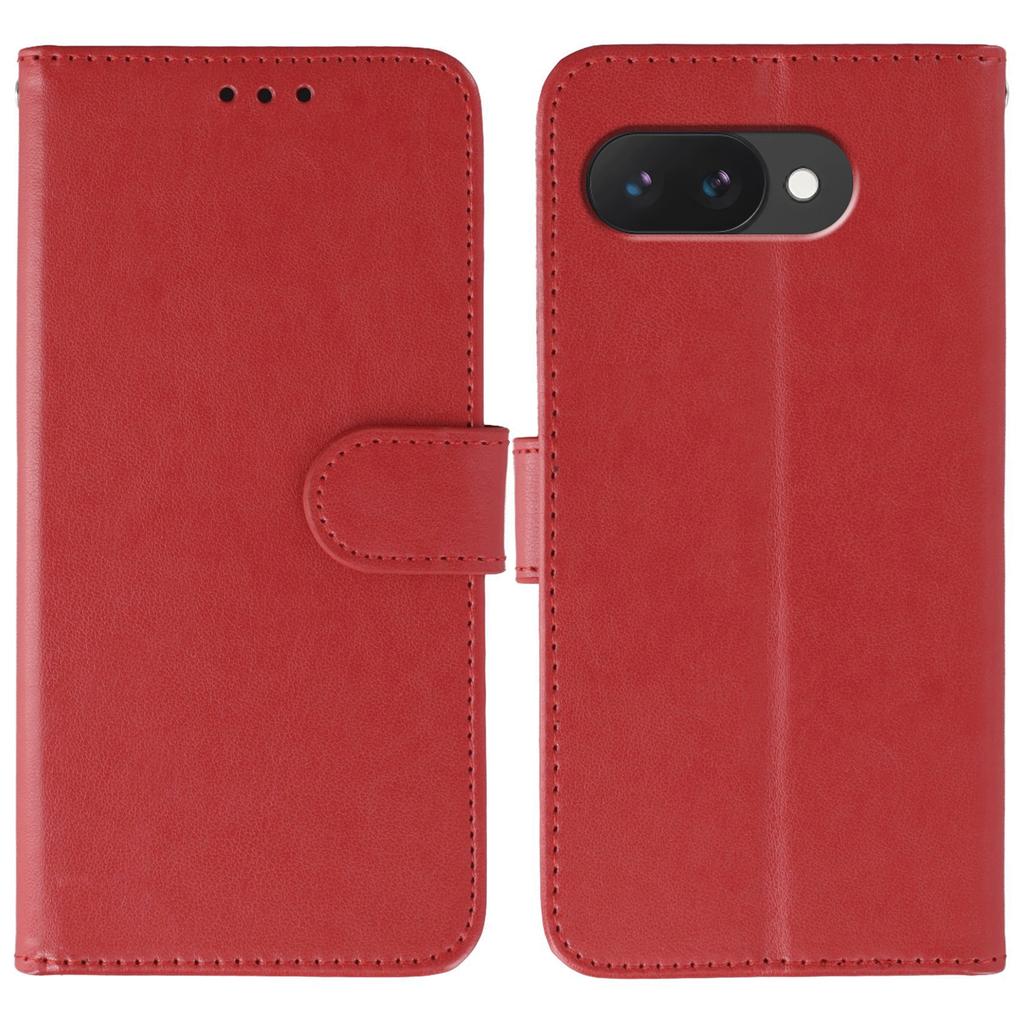 For Google Pixel 9a Case PU Leather Flip Wallet Phone Cover with Strap