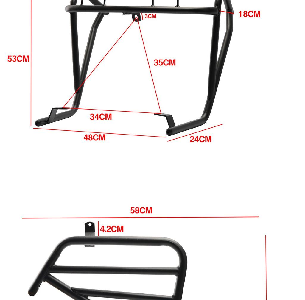Ninebot Electric Scooter Carbon Steel Crash Bars (M80/M85/M90) - Thickened Bumper Guards