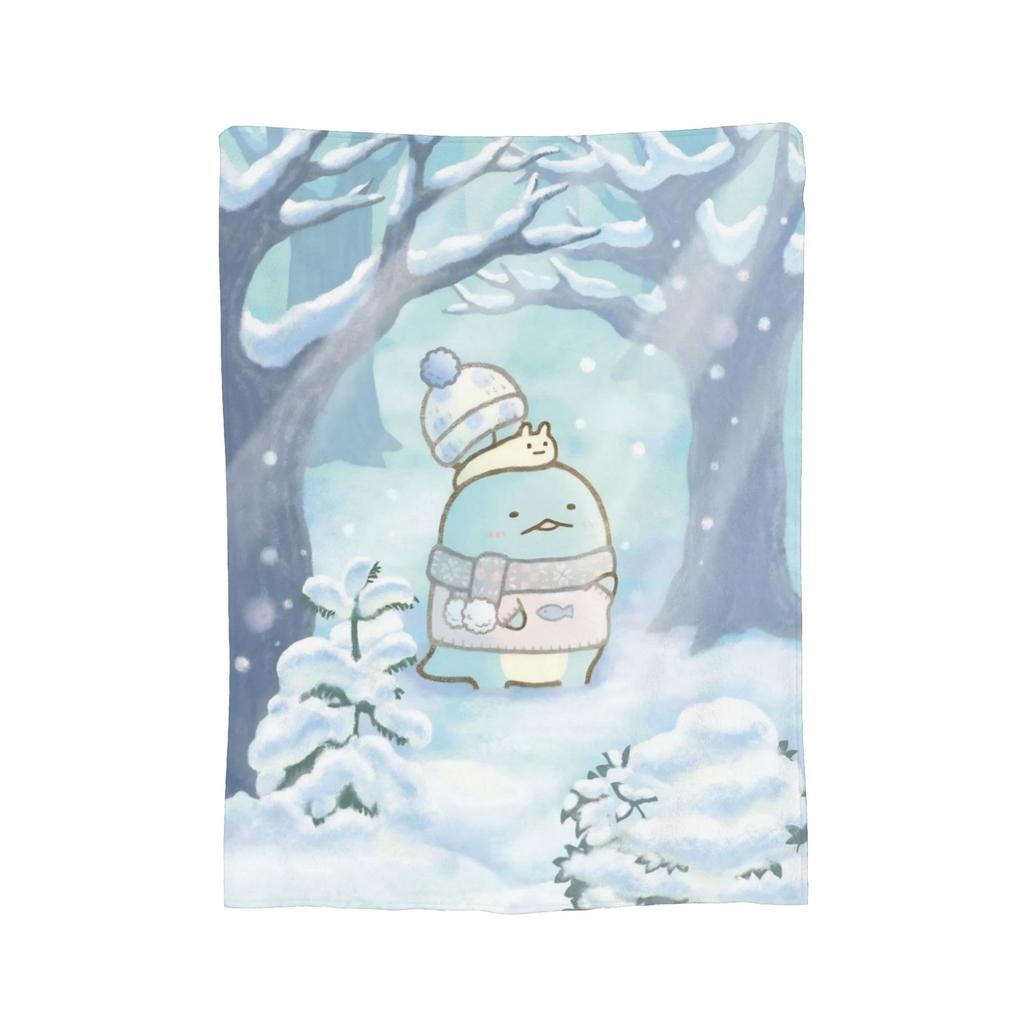 Cartoon Sumikko Gurashi Blanket Cover Flannel Throw Blanket Summer Air Conditioning Personalised Ultra-Soft Warm Bedspreads,
