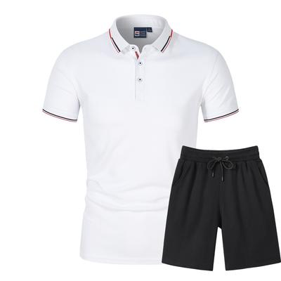 Men's Polo Shirt and Shorts Set 2 Piece Summer Outfits Fashion Casual Athletic Shorts Tracksuit