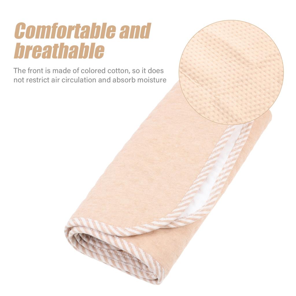 Household Baby Bed Pad Breathable Waterproof Replaceable Cushion Cover for Infants Soft Cotton Front Non-Slip Quick-Dry Pee