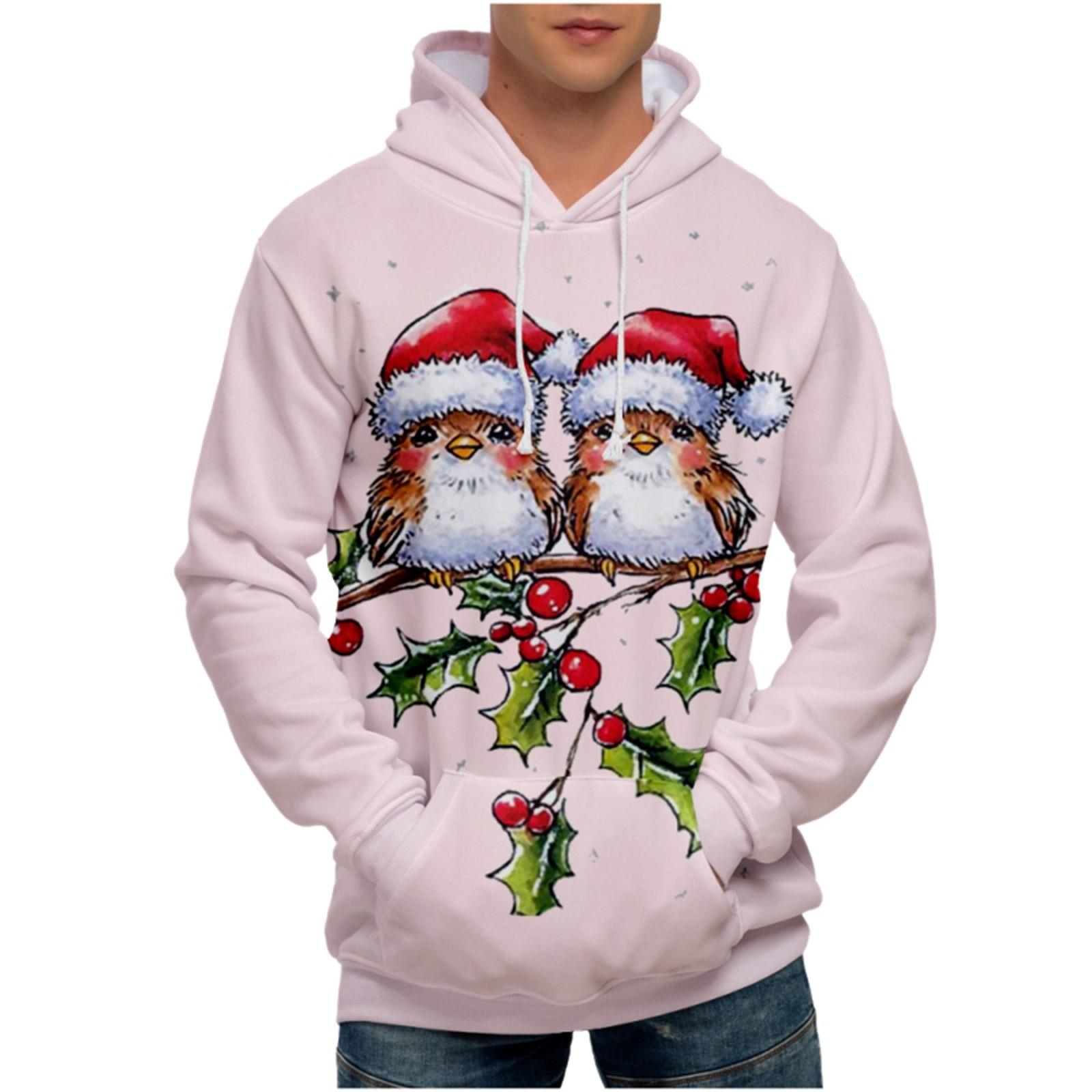 

Мужская свободная толстовка с капюшоном с принтом, мужская повседневная модная спортивная толстовка XXXL белый