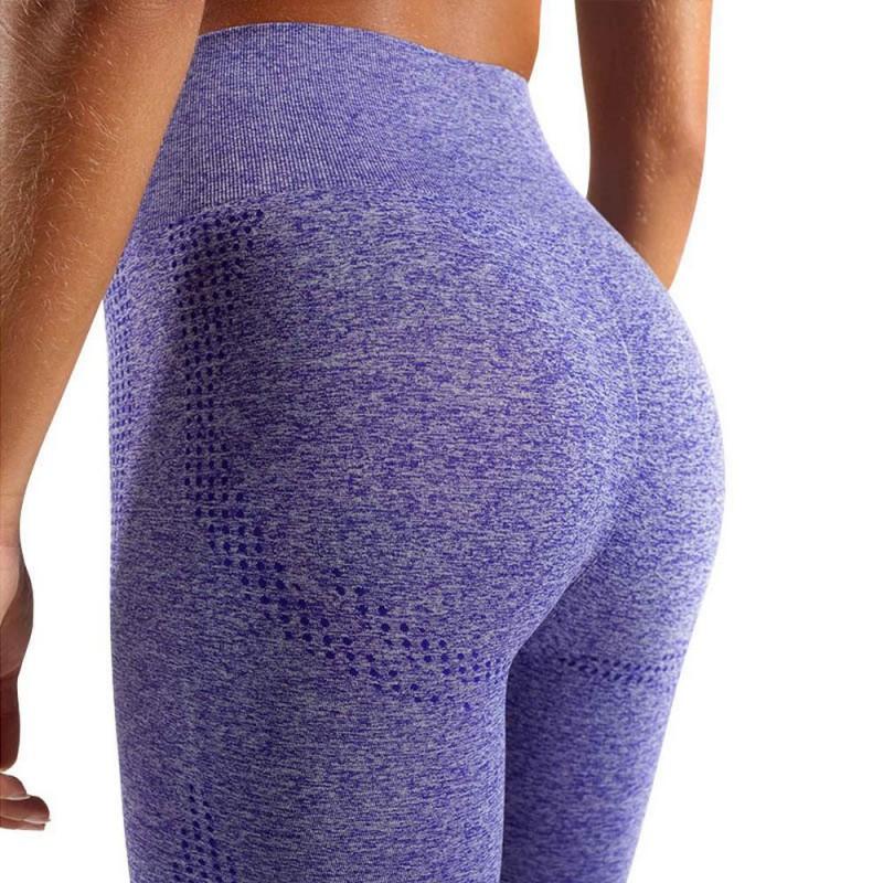 High-Waisted Seamless Yoga Leggings Women Fitness Running Workout Tight Compression Pants