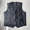 Net version leather vest, men's vest, cycling windproof vest, spliced leather, classic universal model in all seasons
