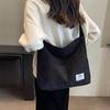 Corduroy Women's Solid Color Top Handle Shoulder Bag Women Trend Aesthetic Luxury Large Capacity Shopper Crossbody Bag CLE