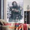 Fashion Roleplaying Adventure Gaming Cool Metro Exodus Serise Tapestry Decoration Bedroom Dormitory Background Cloth Tapestry