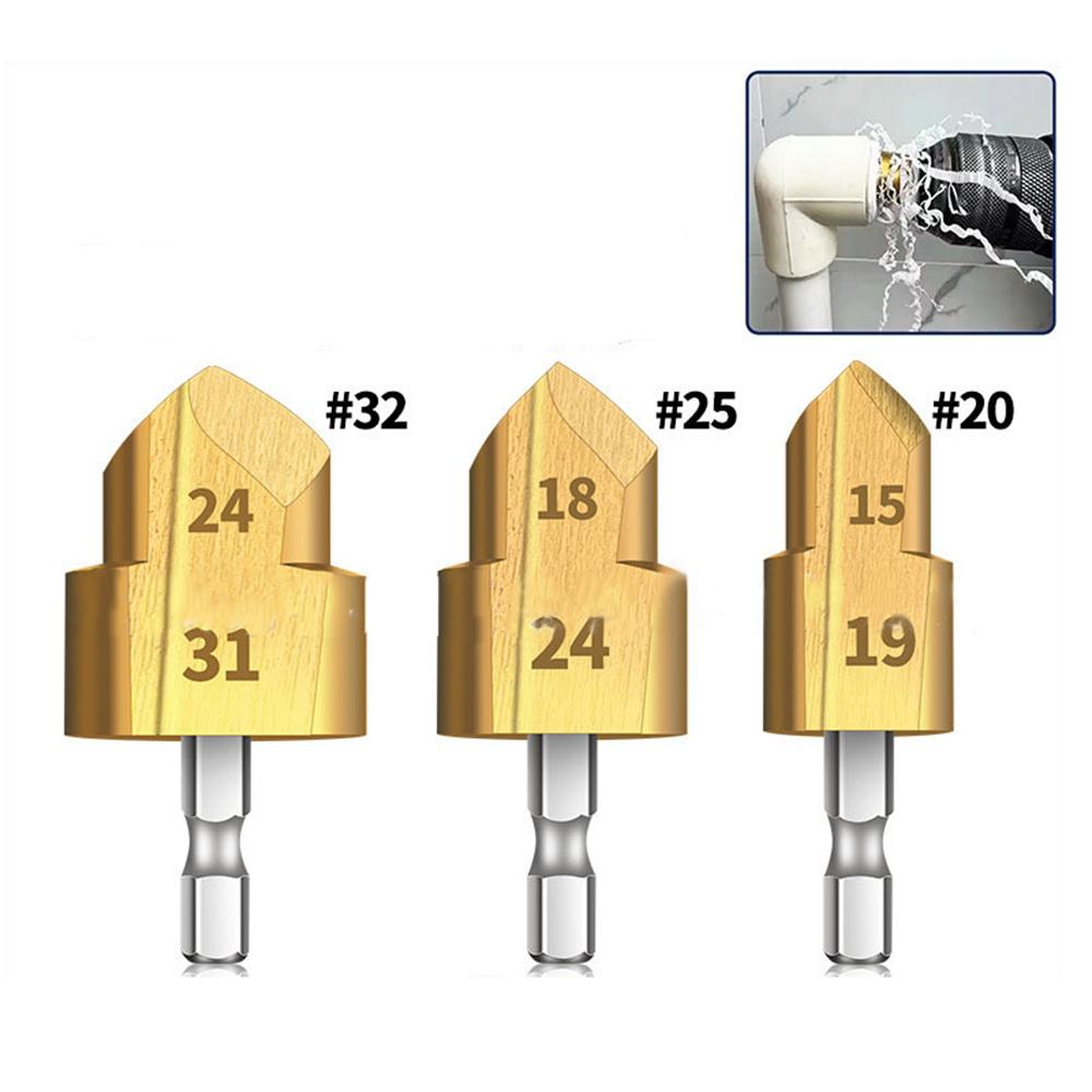 Hexagonal Handle 6.35MM PPR Lifting Drill Bit 20/25/32 Step Drill For Hydroelectric Water Pipe Drilling