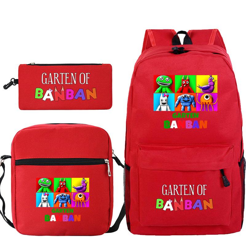 Spotted Garden Primary School Bag Shoulder Bag Pencil Bag Three-piece Set