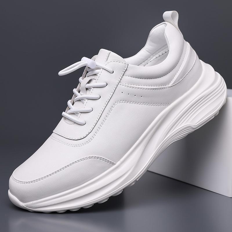 Soft-sole Anti-slip Men Sneakers Fashion Casual Mens Shoes Outdoor Male Sports Shoes Leisure Walk Leather Trainers Walking Shoes
