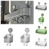 Organizer Shower Storage Rack Punch Free Bathroom Shower Basket Suction Cup Shelf  Kitchen
