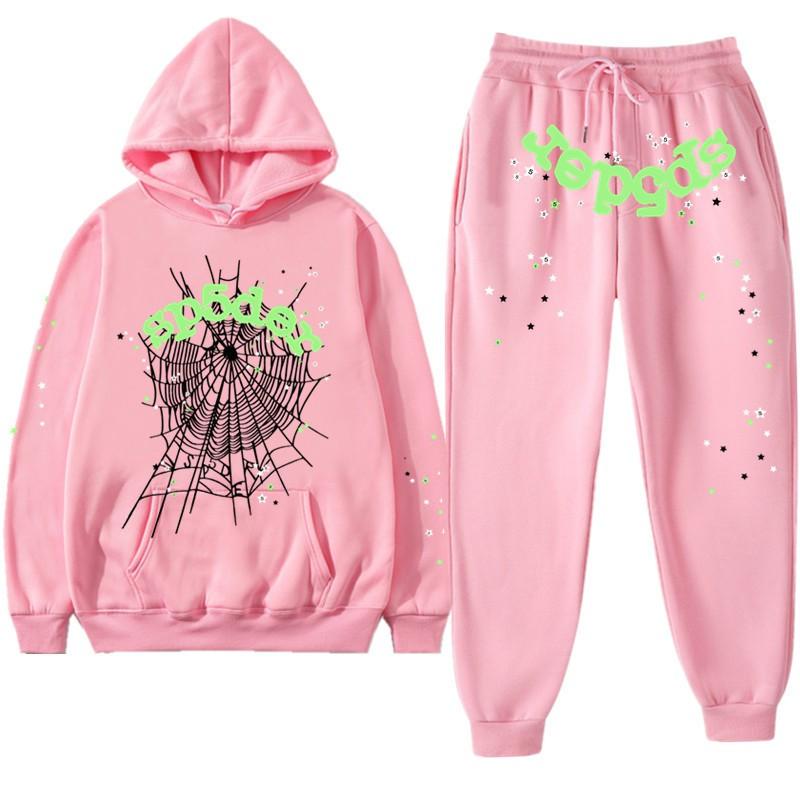 Unisex Hooded Sweatshirt Set With Bold