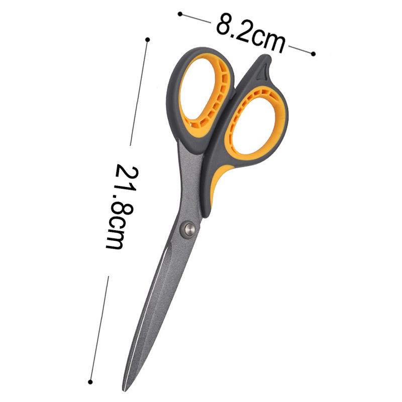 Stainless Steel Large Scissors Anti Stick Anti Rust Scissors Household Multi-Functional Office Tailor'S Scissors Hand Cutting