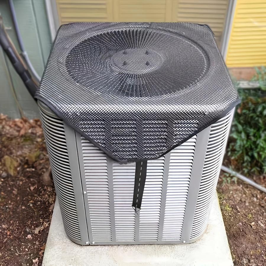 1 Outdoor Air Conditioner Cover - Waterproof, Windproof, Mesh Ventilation - Dust and Debris Protection Accessory