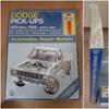 [USED] New and Used Haynes Maintenance Book, Foreign Book, DODGE PICK-UPS