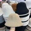 New Double-sided Plush Fisherman's Hat Children's Autumn and Winter Big Head Circumference Warm Face Small Bucket Hat Solid Color Versatile Basin Hat