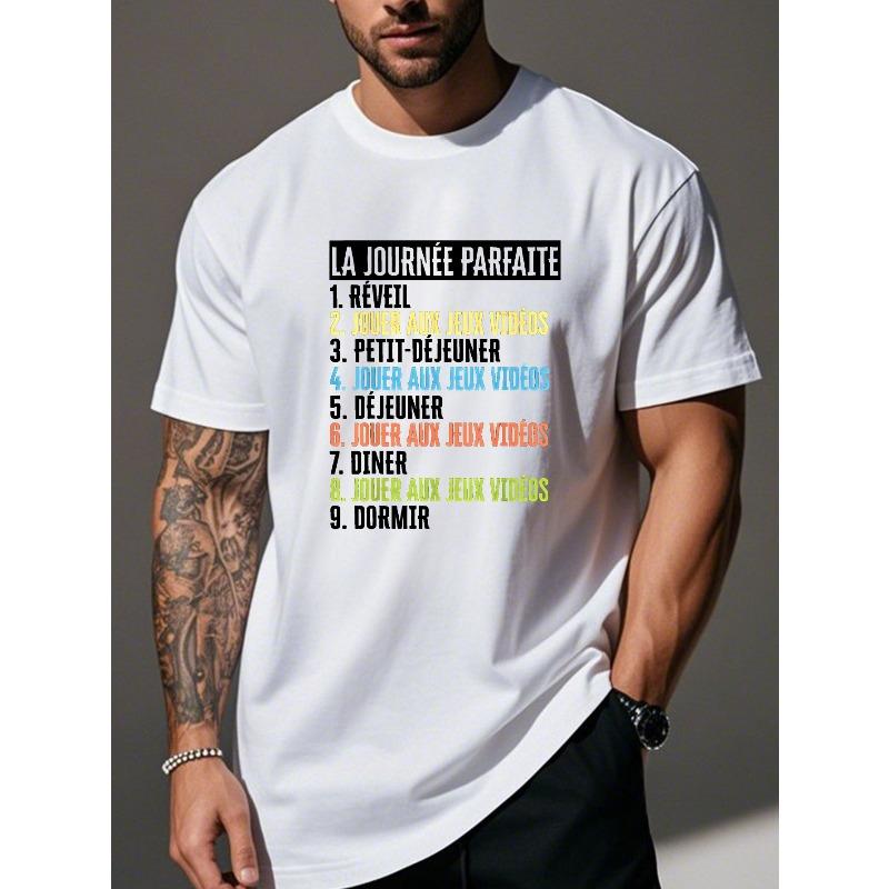 Funny French Humor Crinkle Plus Size Men s T-Shirt S белый