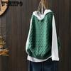 Hollowed-out Jacquard Knitted Vest for Women Loose and Casual Vest Pullover for Women Fashionable for Autumn