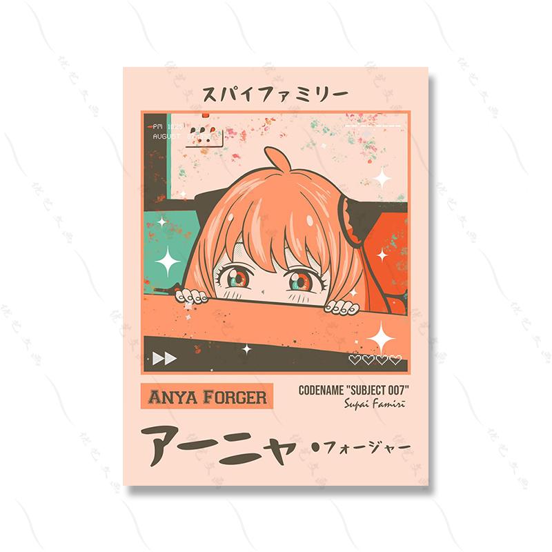 

Модная визитная карточка, аниме, художественный постер, принт для девушки, общежитие, настенный холст, современный холст, картина для комнаты, домашний декор, корейский мультфильм 21x30cm No Framed