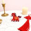 1PC Convenient Festive Decorative Practicality Red Gift Cartoon Handbags Horse Keychain Souvenirs Cute Backpacks